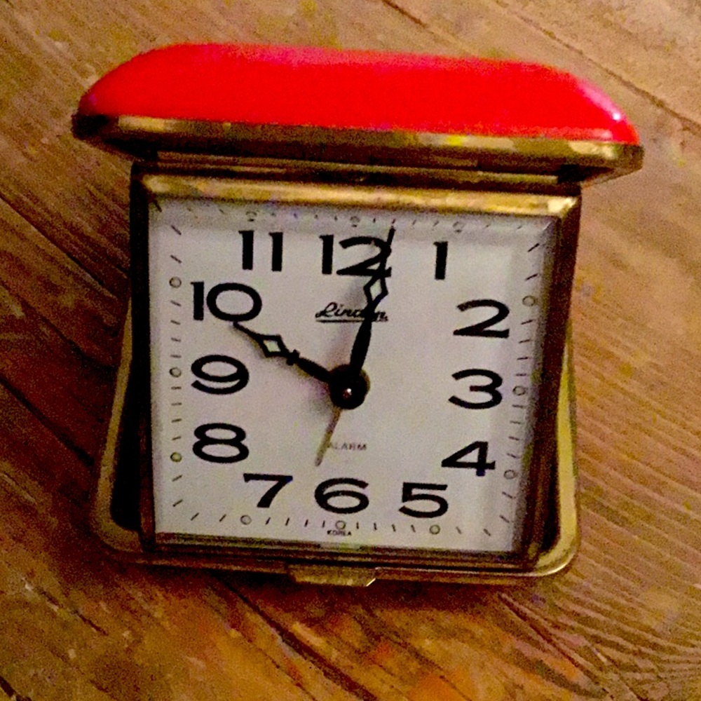 Vintage Antique travel alarm clock